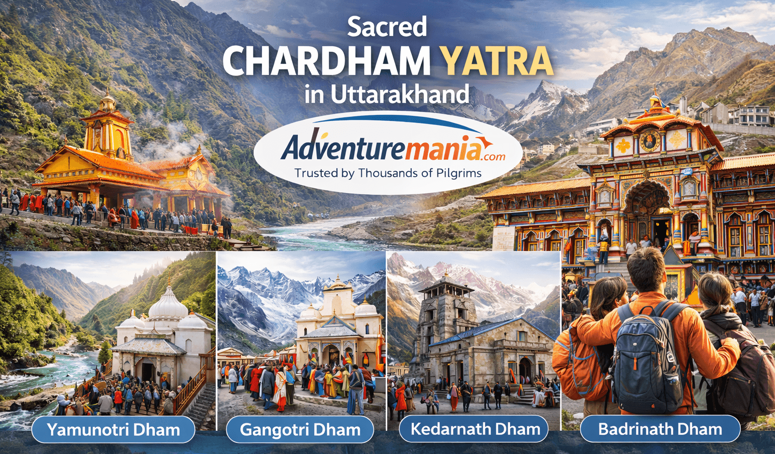 Book Char Dham Yatra Tour Packages Online | Upto 40% Off